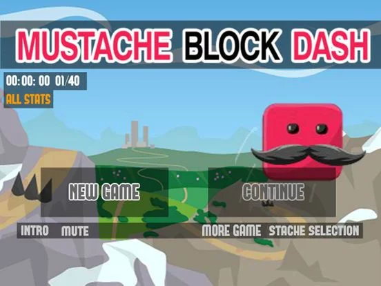 Изображение игры: Mustache Block Dash