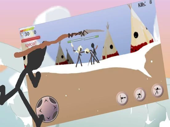 Изображение игры: Stick Fighting Adventure: Stickman War