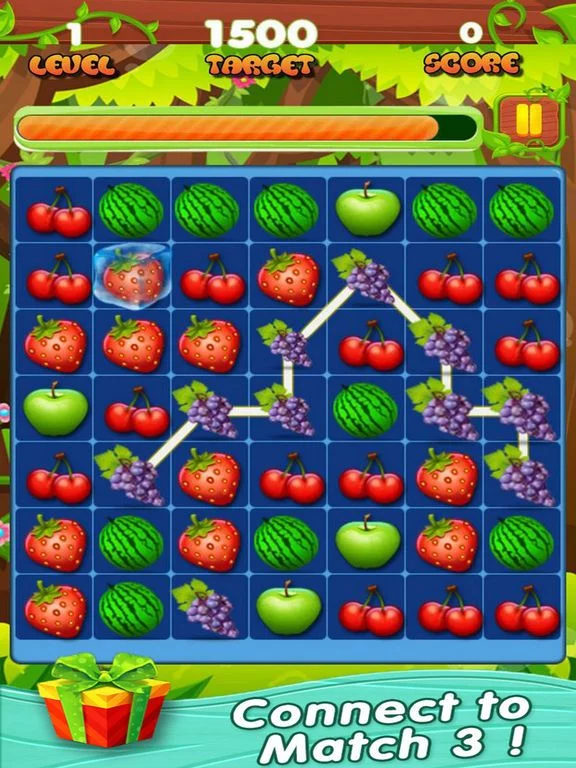Изображение игры: Green Fruit Crush II