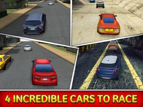 Изображение игры: 3D Police Run Drag Racing Simulator - A Real Cops Chase Driving Race
