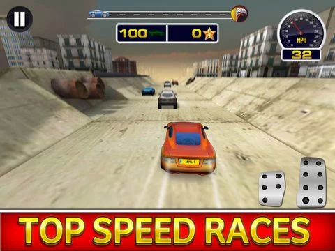 Изображение игры: 3D Police Run Drag Racing Simulator - A Real Cops Chase Driving Race
