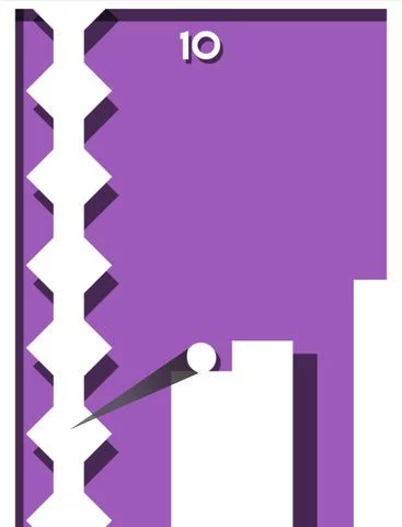 Изображение игры: Geometry Jump - Don't miss the white blocks & avoid the spikes
