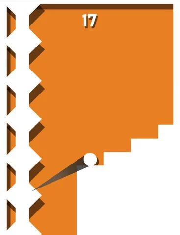 Изображение игры: Geometry Jump - Don't miss the white blocks & avoid the spikes