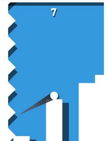 Изображение игры: Geometry Jump - Don't miss the white blocks & avoid the spikes