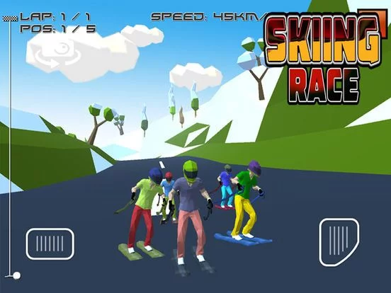 Изображение игры: Skiing Race