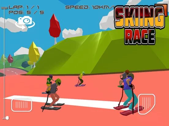 Изображение игры: Skiing Race