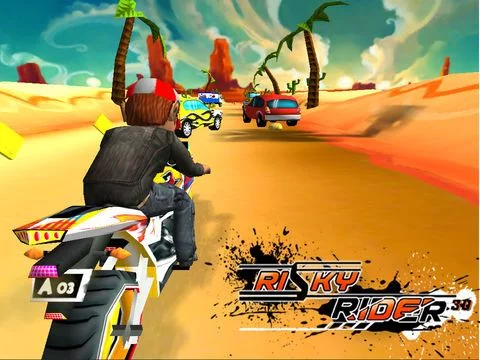 Изображение игры: Risky Rider 3D (Motor Bike Racing Game / Games)