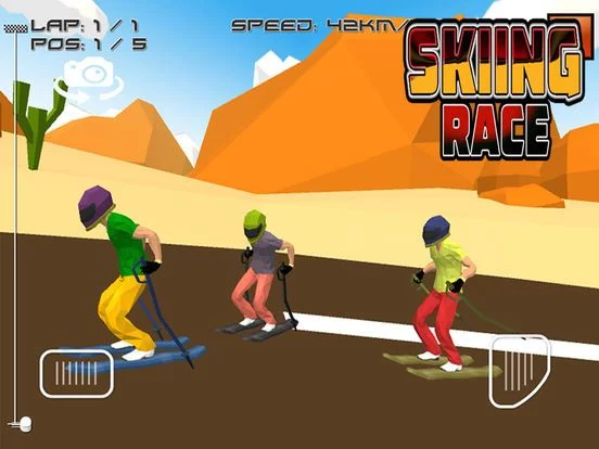 Изображение игры: Skiing Race