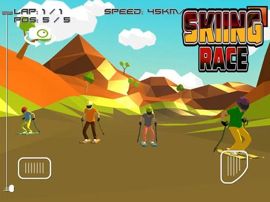 Изображение игры: Skiing Race