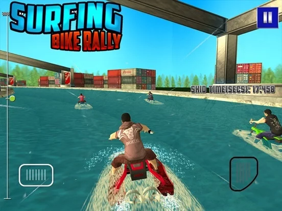 Изображение игры: Surfing Bike Rally - 3D Jet Ski Stunt Racing Game