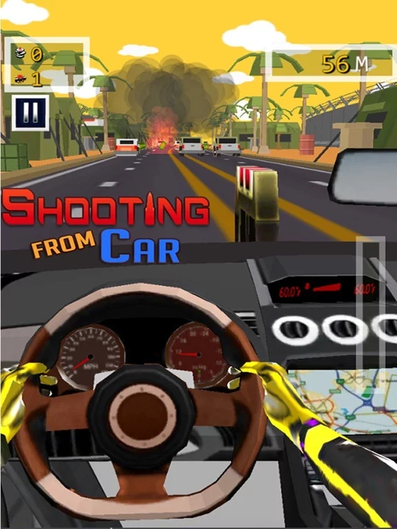 Изображение игры: Shooting From Car - Free Car Racing & Shooting