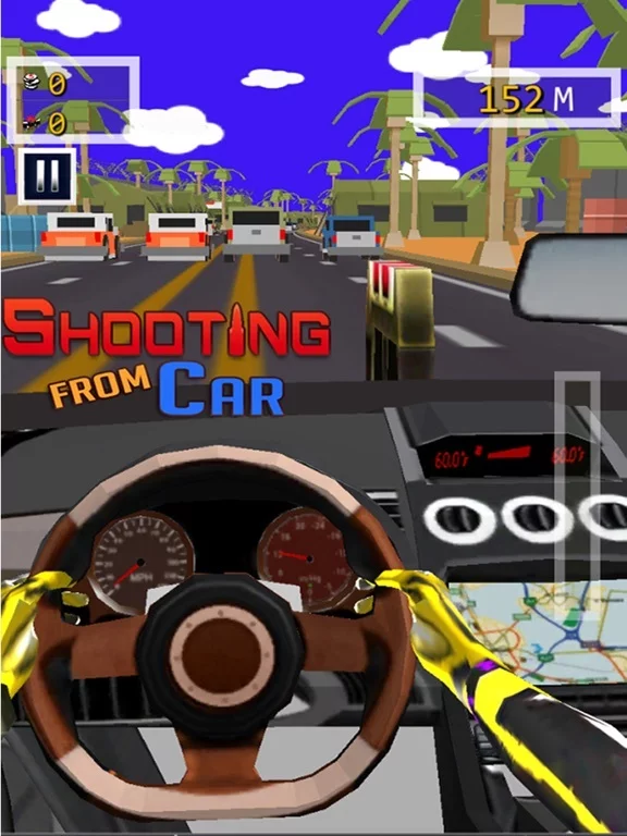 Изображение игры: Shooting From Car - Free Car Racing & Shooting