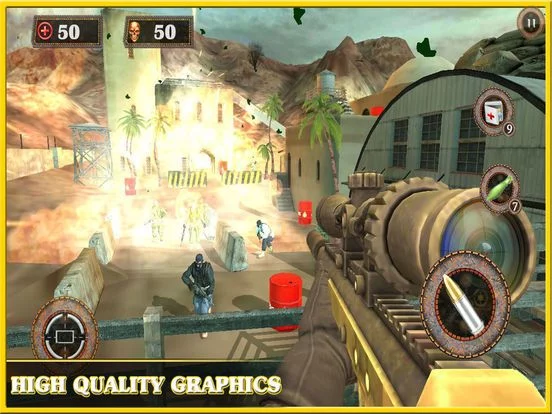 Изображение игры: Desert Sniper Strike 3d: Ruthless war missions
