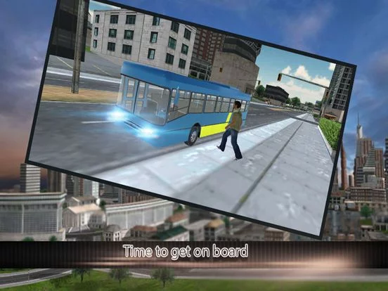 Изображение игры: Modern city bus driver 3d: free simulation game