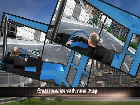 Изображение игры: Modern city bus driver 3d: free simulation game