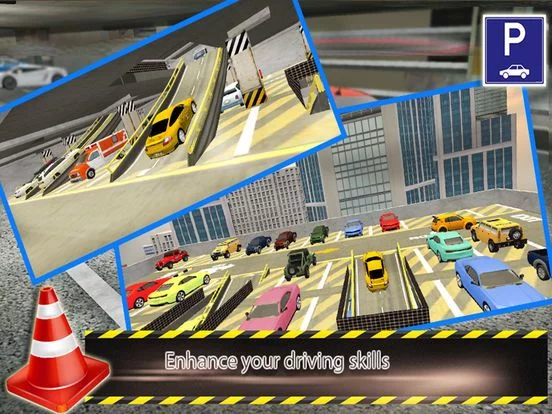 Изображение игры: City Mall Taxi Parking 3d: free simulation game