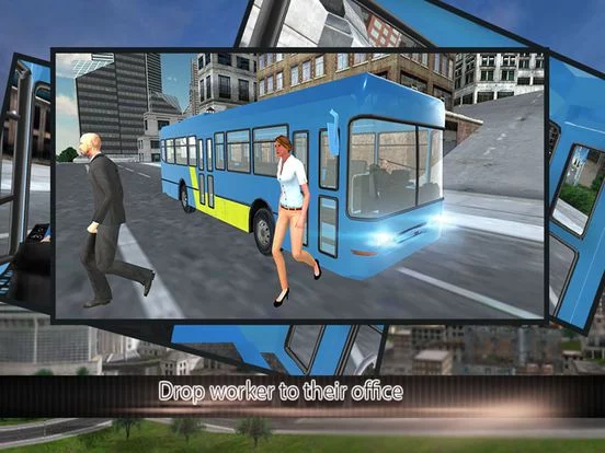 Изображение игры: Modern city bus driver 3d: free simulation game