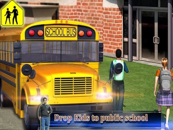 Изображение игры: School Bus Driver 3D 2016