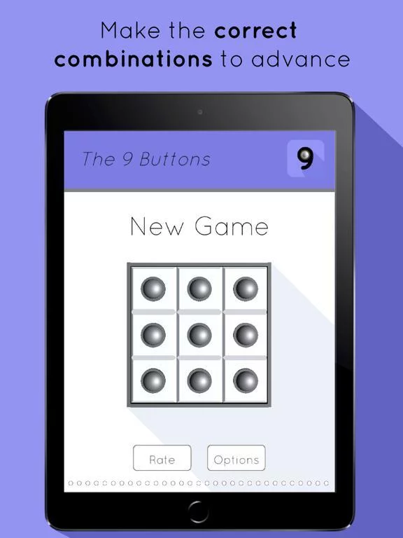 Изображение игры: 9 Buttons – Smart & Creative Logic Puzzle