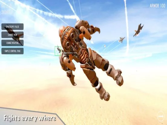 Изображение игры: Air Robots War 3D