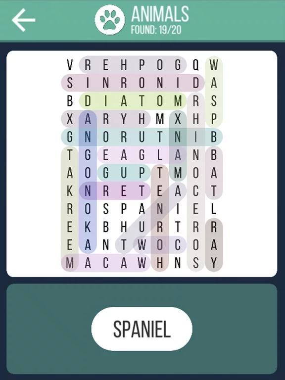 Изображение игры: Word Search Puzzle Colorful - Find Hidden Words