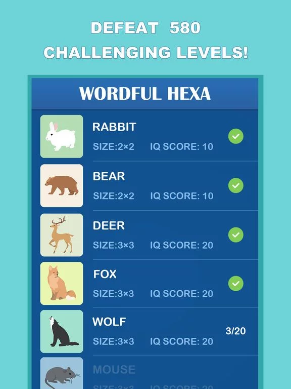 Изображение игры: Wordful Hexa-Brain Word Search