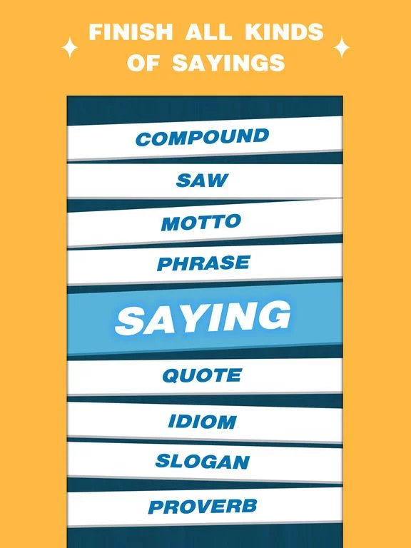Изображение игры: Word Saying - Phrases, Idioms and Proverbs