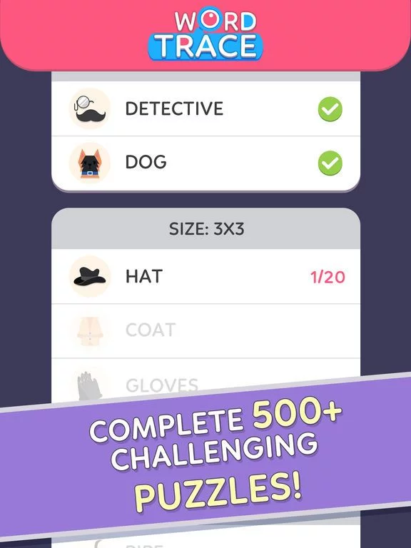 Изображение игры: Word Trace-Mind Trainer Themes