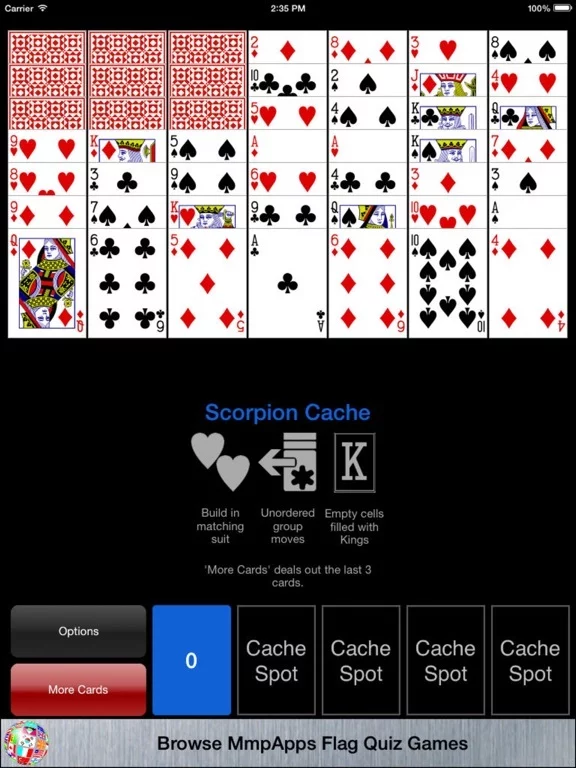 Изображение игры: Scorpion Solitaire