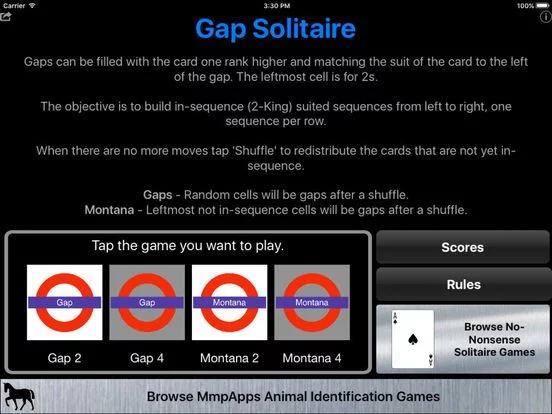 Изображение игры: Gap Solitaire