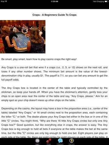 Изображение игры: Craps - A Beginners Guide to Craps