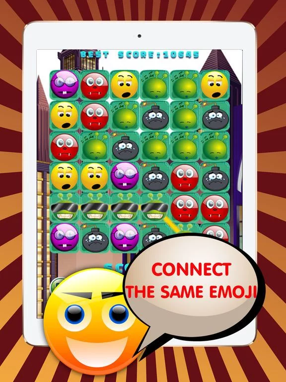Изображение игры: Emoji Blitz Connect Match 3: Emoticon Line Puzzle