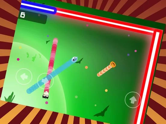 Изображение игры: Rolling Halloween Snake And Worm Slither Dot Eater