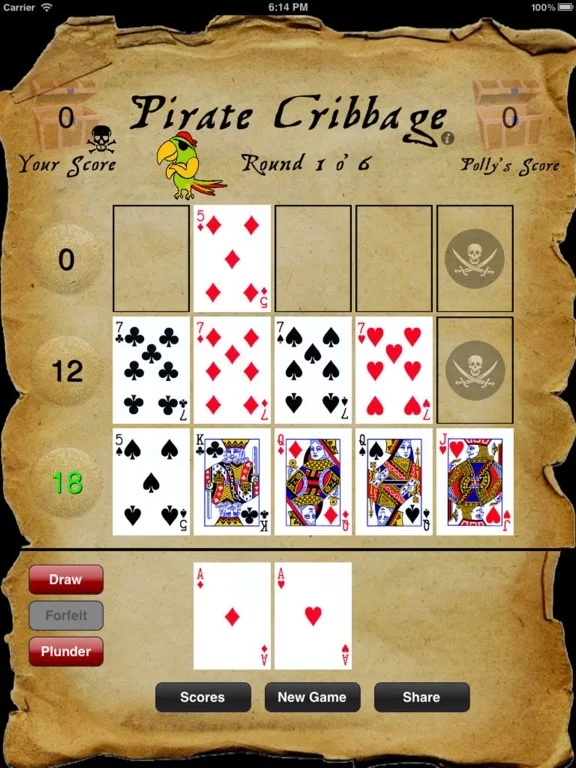 Изображение игры: Pirate Cribbage