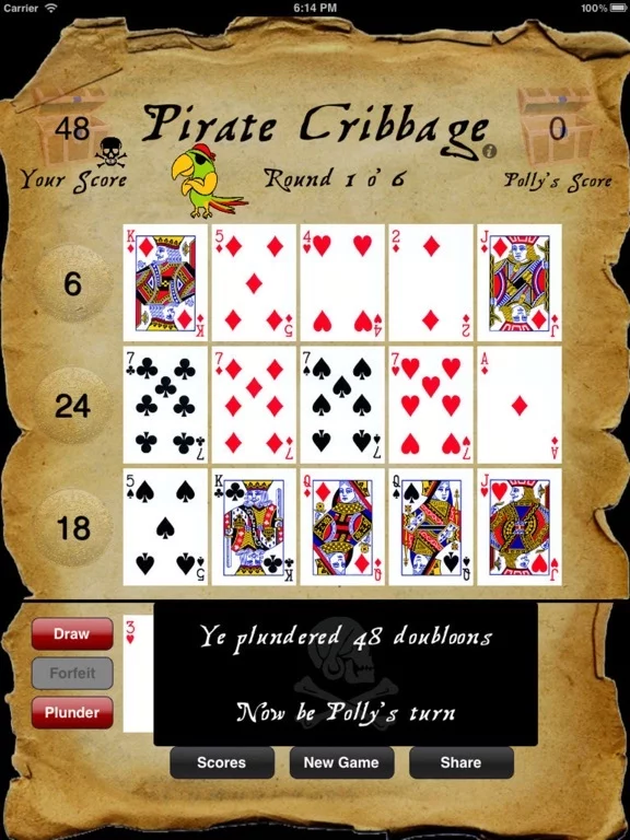 Изображение игры: Pirate Cribbage