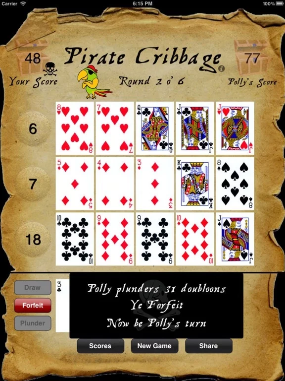 Изображение игры: Pirate Cribbage