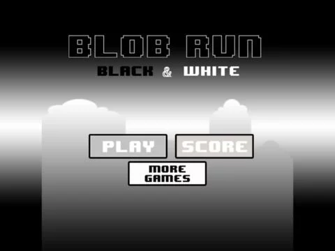 Изображение игры: Blob Run: Black and White Edition