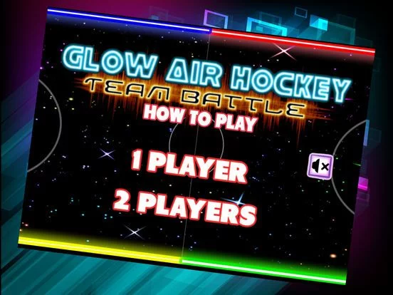 Изображение игры: Neon Air Hockey Glow In The Dark Space Table Game