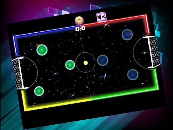 Изображение игры: Neon Air Hockey Glow In The Dark Space Table Game