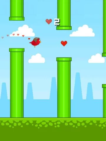Изображение игры: Flappy Red Bird