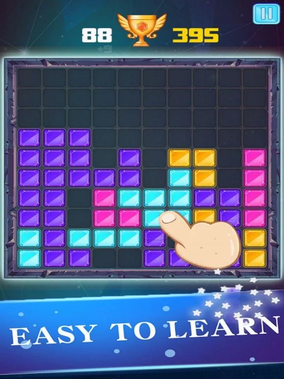 Изображение игры: Box Gems Block Puzzle