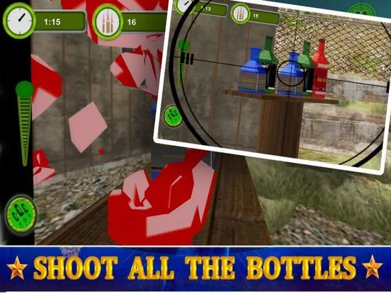 Изображение игры: Sniper Shoot Bottles 3D