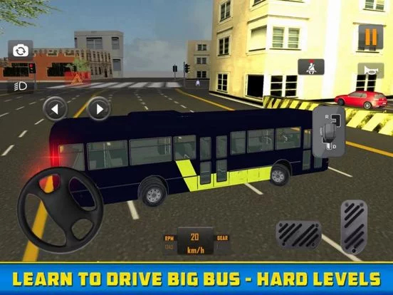 Изображение игры: 3D Bus parking Test