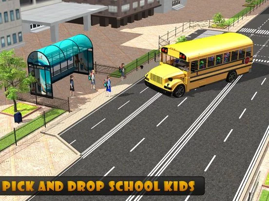 Изображение игры: School Bus Driver – City Drive to Pick & Drop Kids