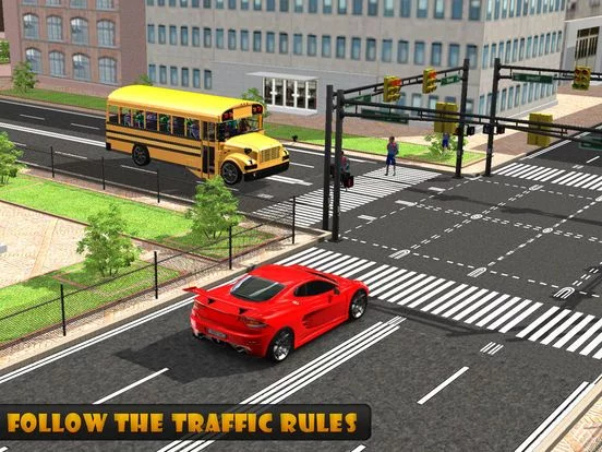 Изображение игры: School Bus Driver – City Drive to Pick & Drop Kids