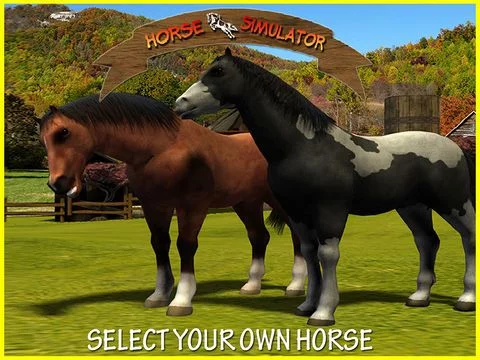 Изображение игры: Horse Simulator - Wild Animal Riding Simulation Game to enjoy in Real 3D Farm Fields