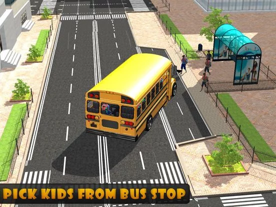Изображение игры: School Bus Driver – City Drive to Pick & Drop Kids
