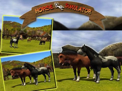 Изображение игры: Horse Simulator - Wild Animal Riding Simulation Game to enjoy in Real 3D Farm Fields