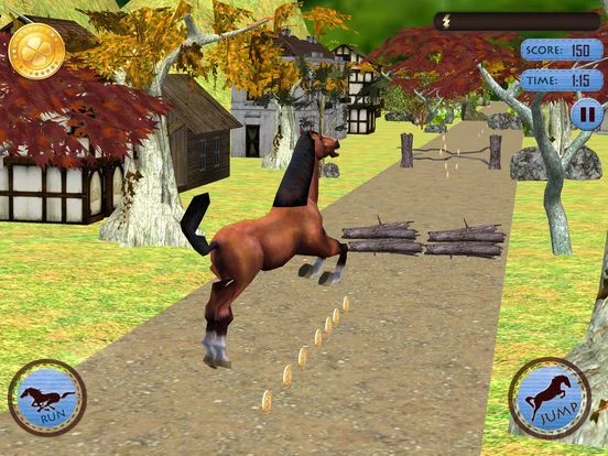 Изображение игры: Horse Simulator - Wild Animal Riding Simulation Game to enjoy in Real 3D Farm Fields