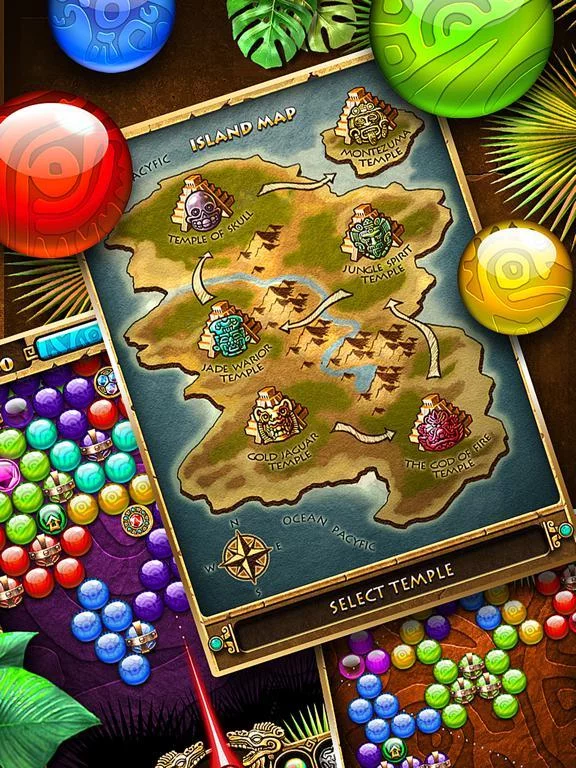 Изображение игры: Montezuma Bubble